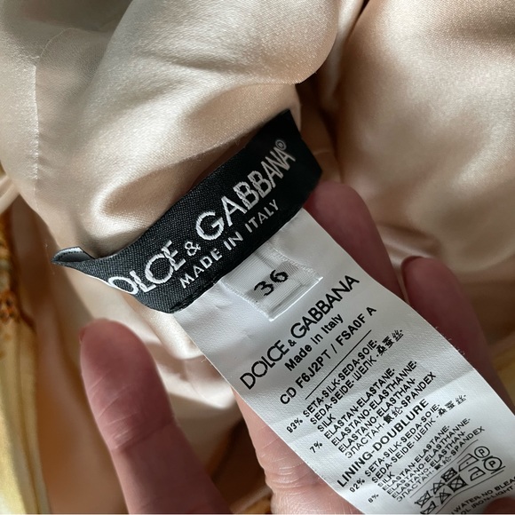 Dolce Gabbana Silk Camilla Draped Satin Dress. Like New Condition - Picture 4 of 8